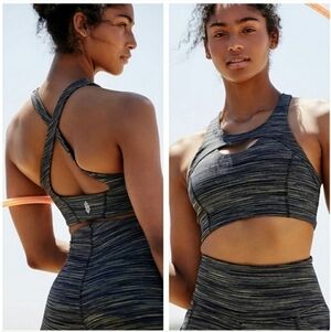 NEW Free People Strut Bra Black Combo Small